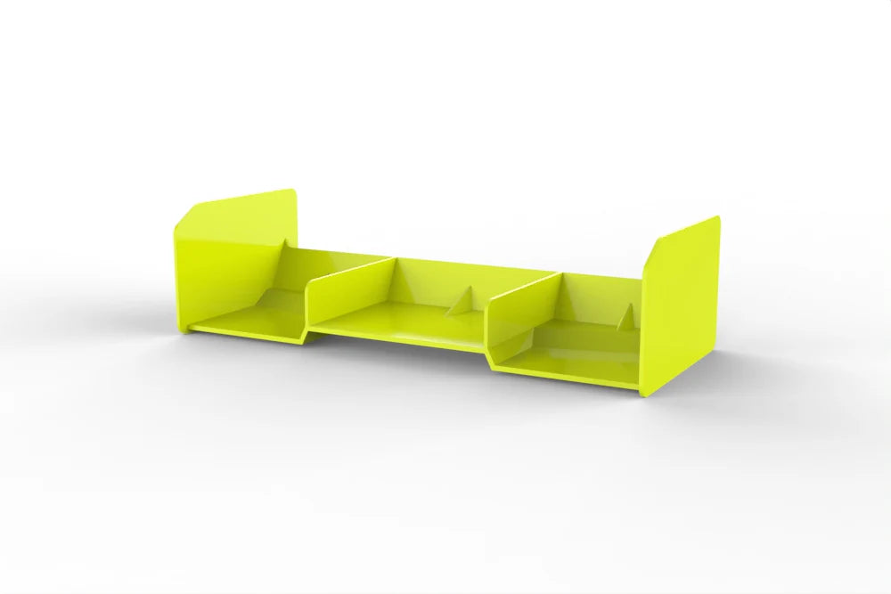 WIRC 100321-1Y Rear High Downforce Wing-Flo Yellow