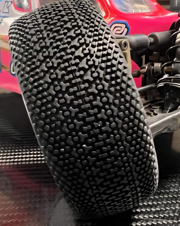 Raw Speed-Triumph 1:8 Buggy Tire (1pr) w/Foam Insert